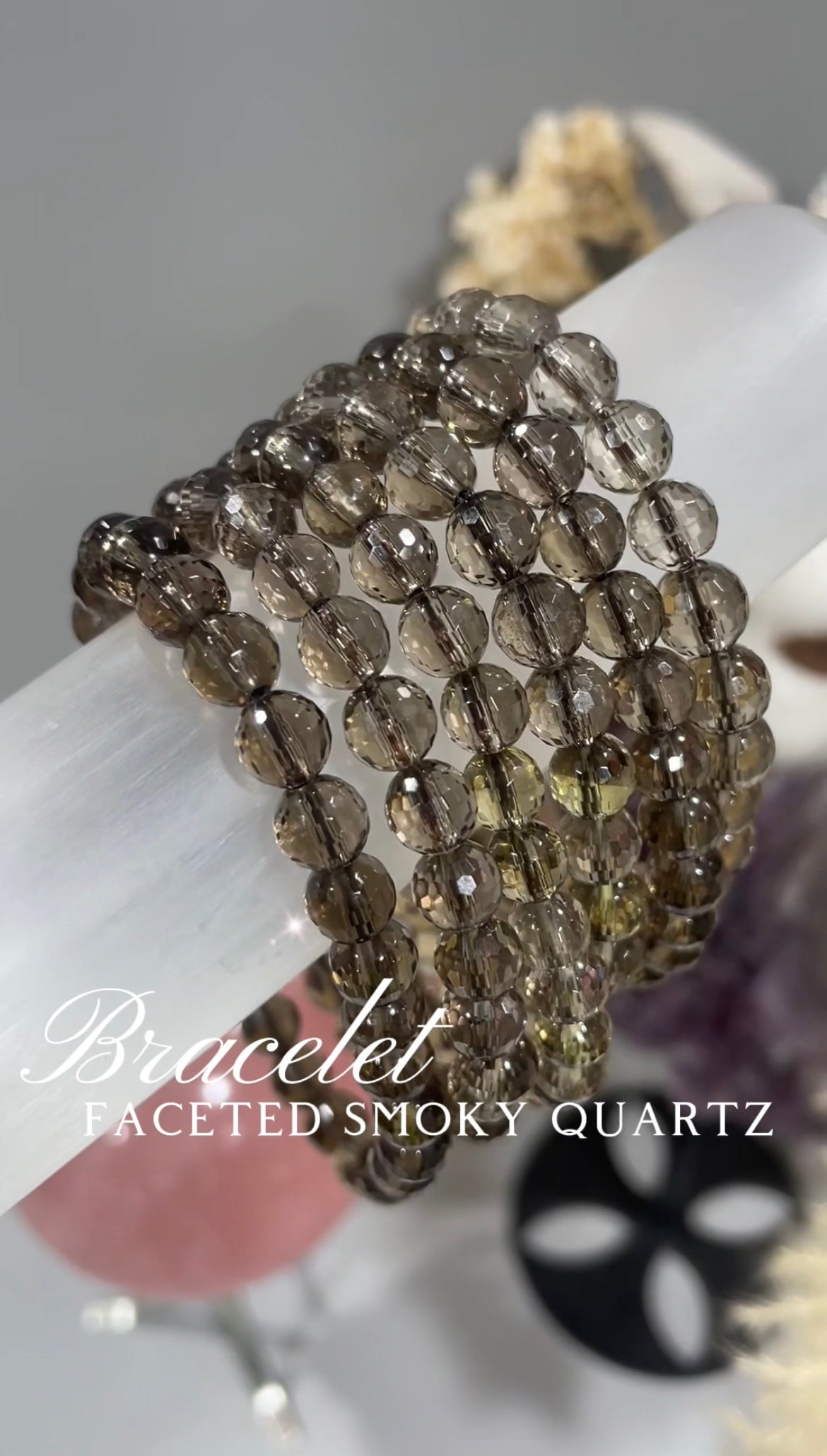 faceted smoky quartz Bracelet