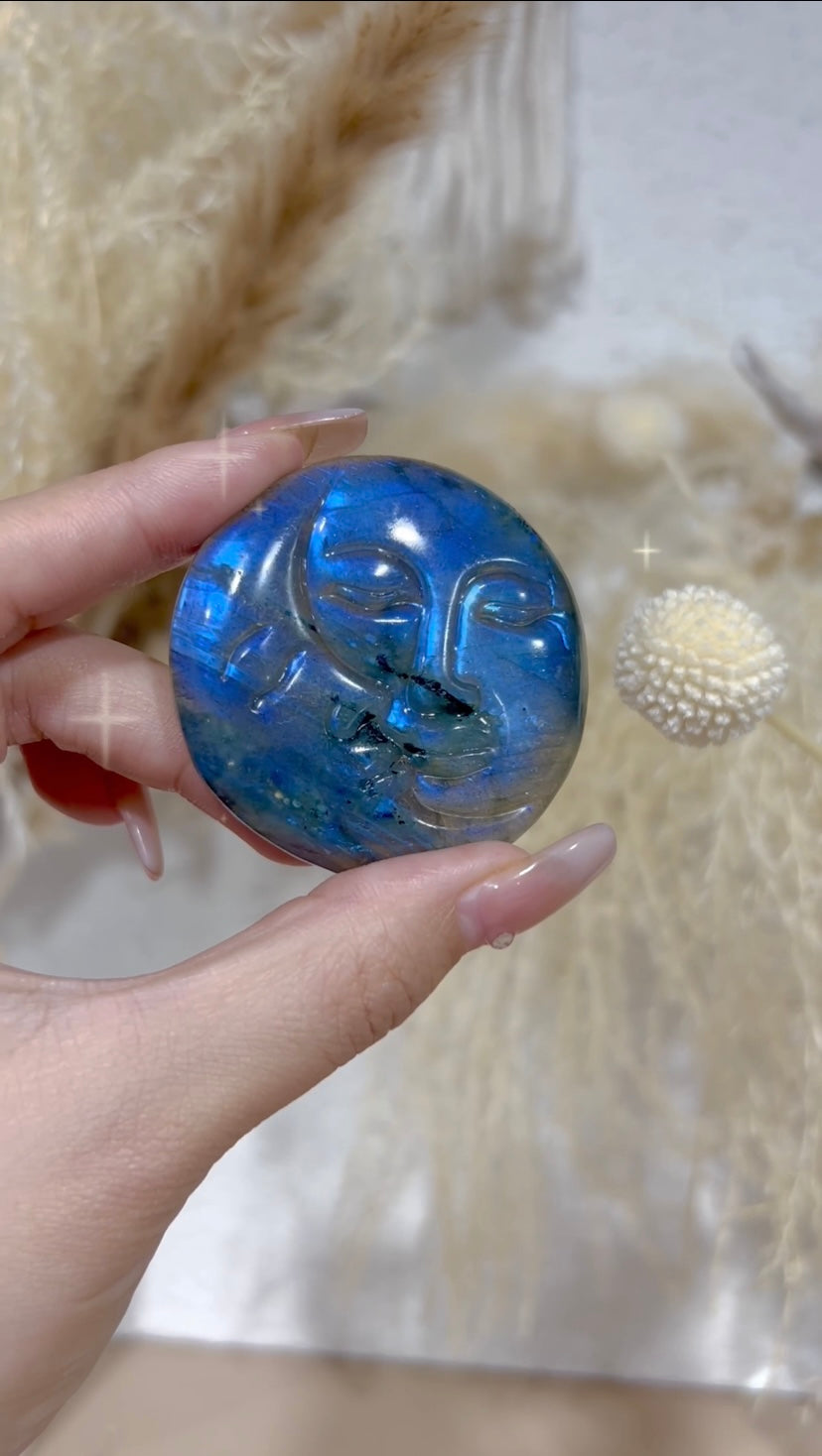 labradorite SunMoon face