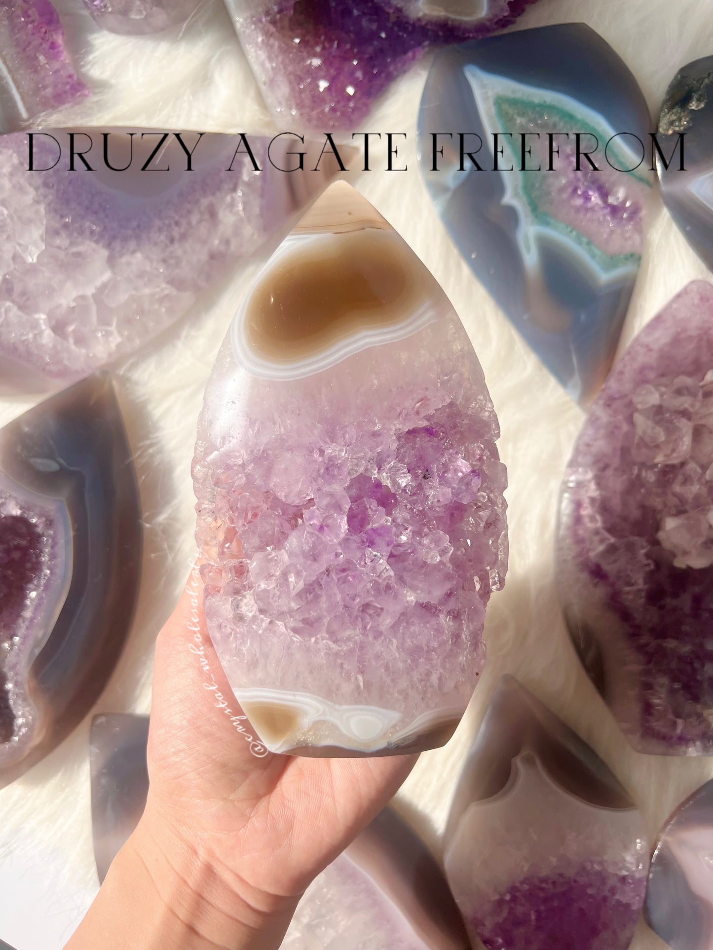 Druzy Agate freefrom