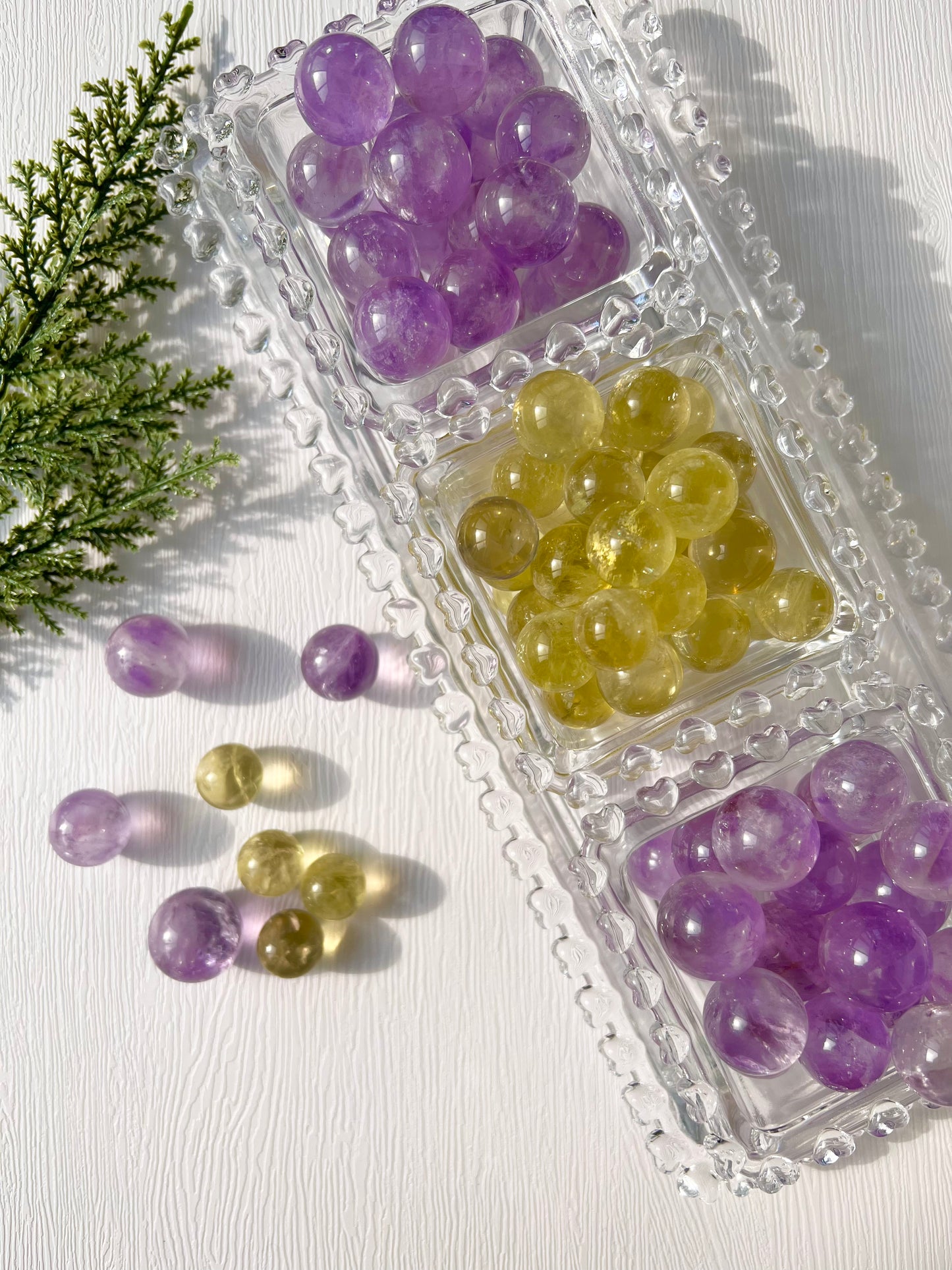 amethyst and citrine sphere