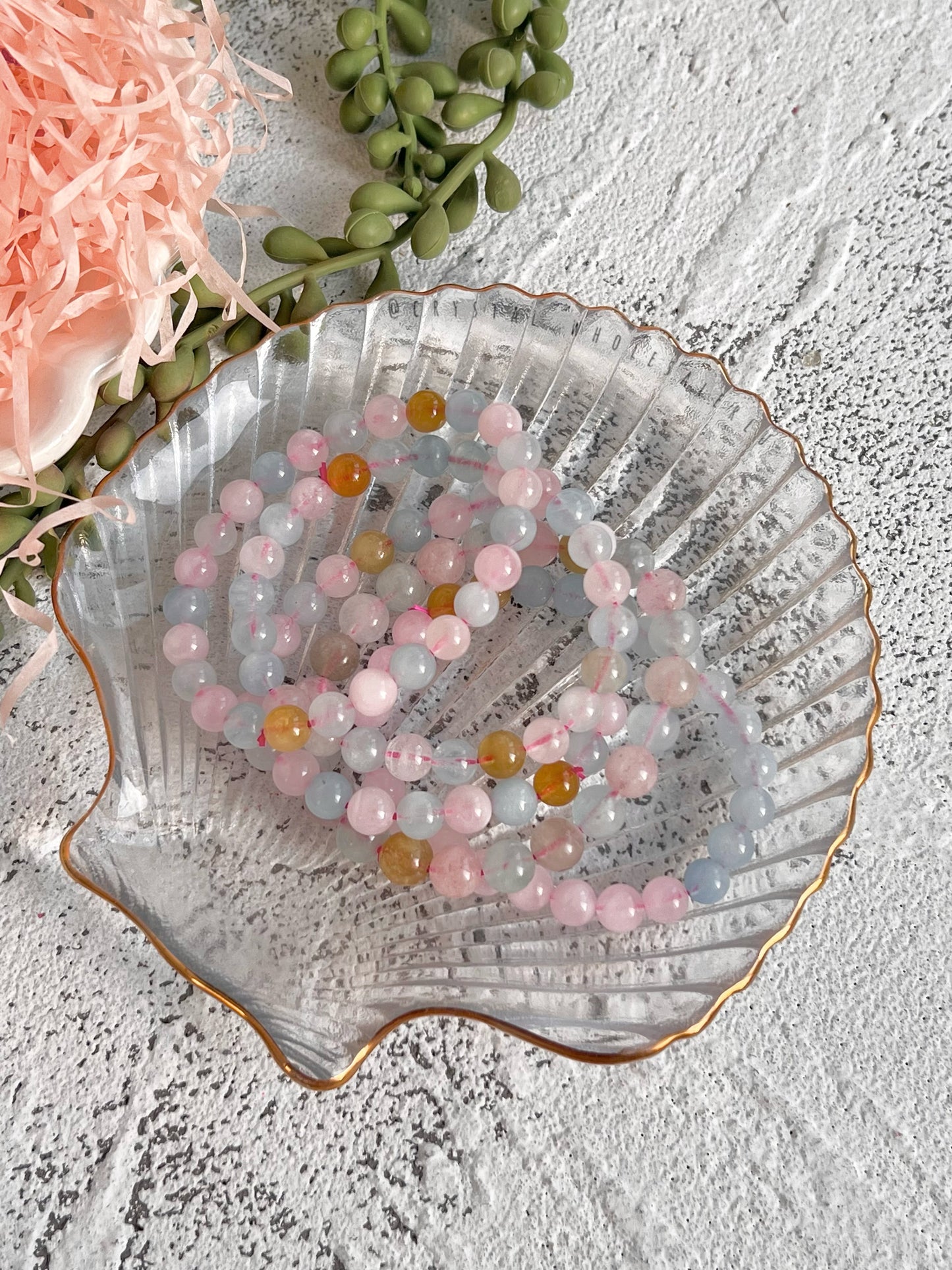 Morganite bracelet