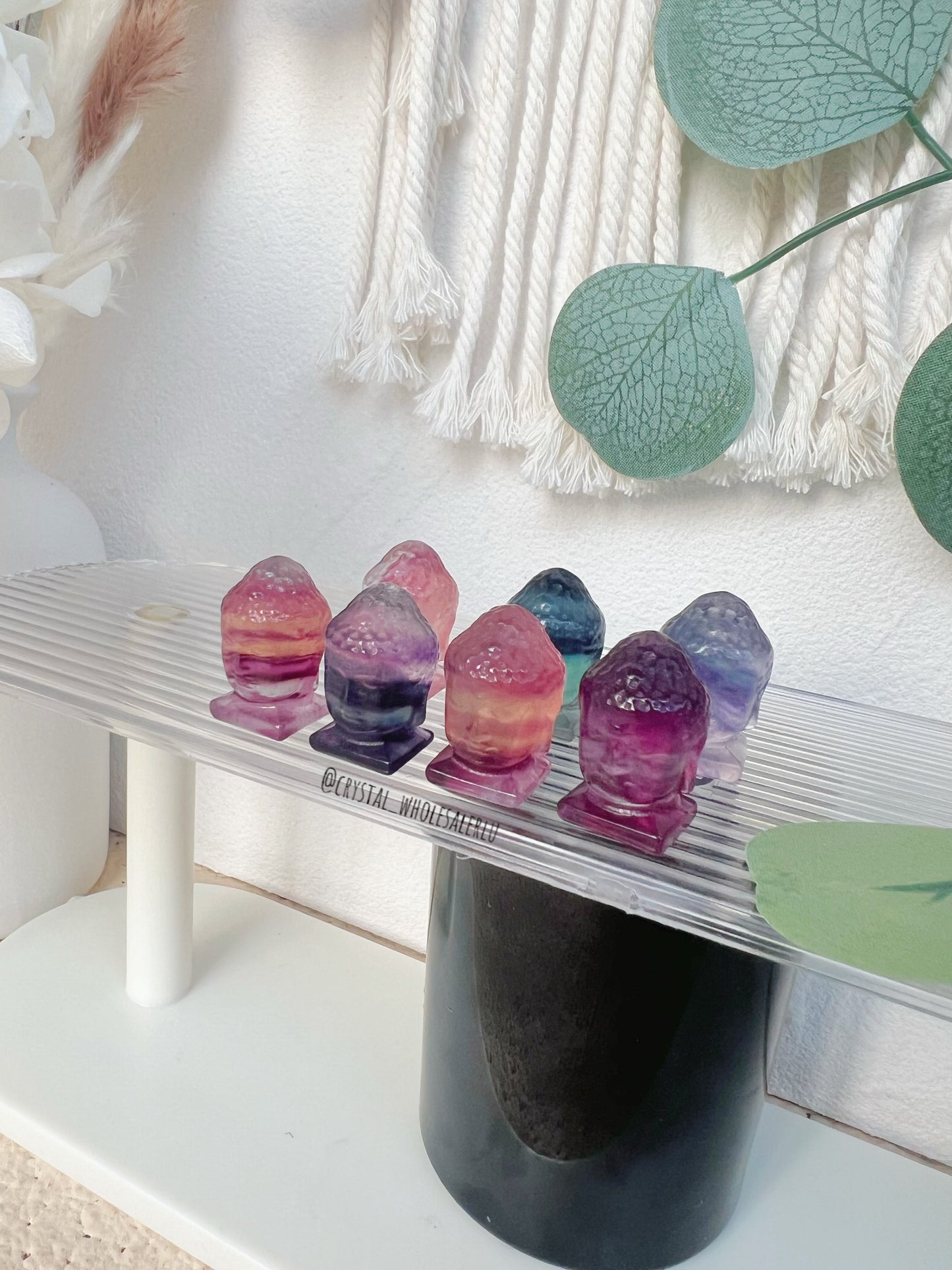 fluorite Buddha head