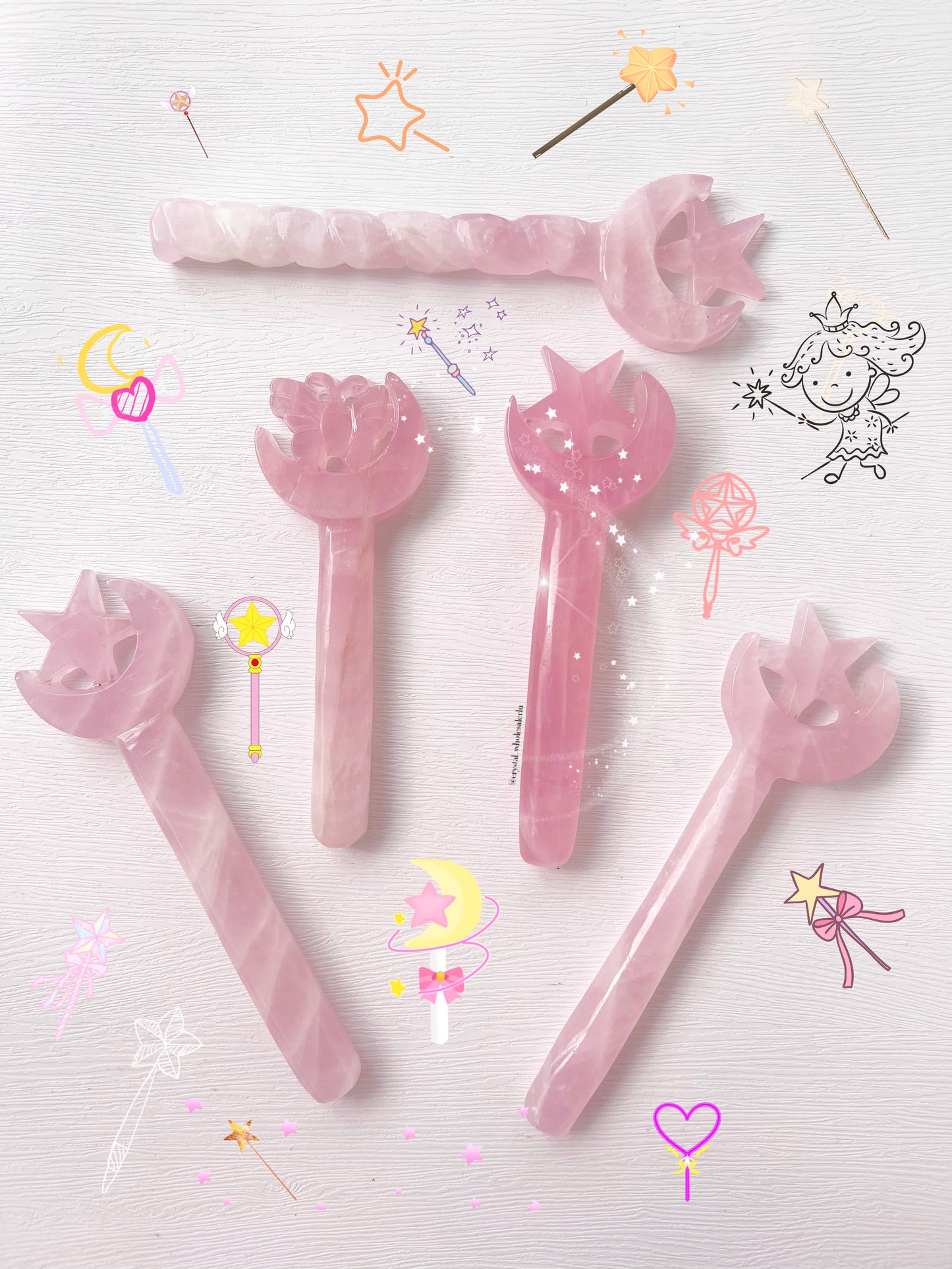 rose quartz Magic wand