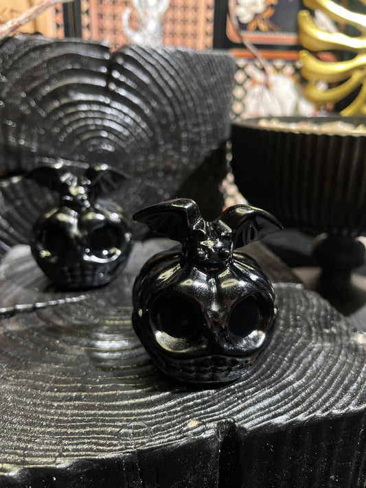 Obsidian pumpkin bat