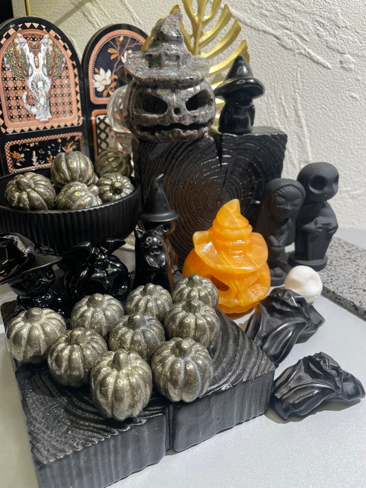 Pyrite pumpkin