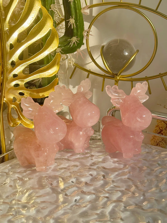 Rose Quartz deer