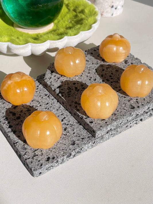 Orange calcite pumpkin