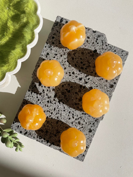 Orange calcite pumpkin
