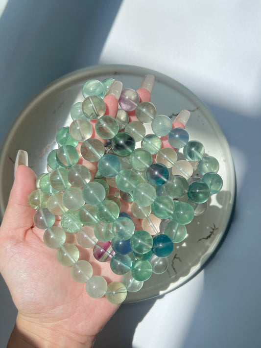 fluorite BRACELET 13mm+