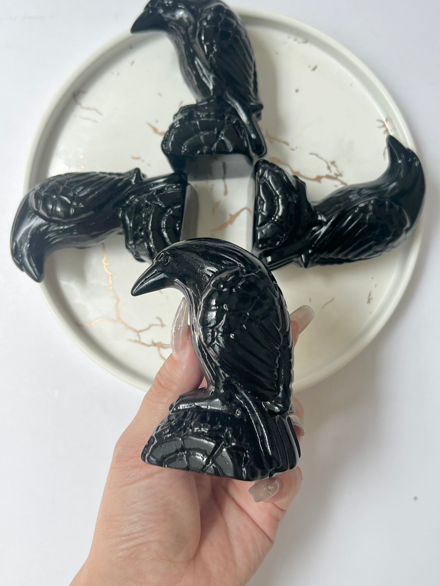 Obsidian crow