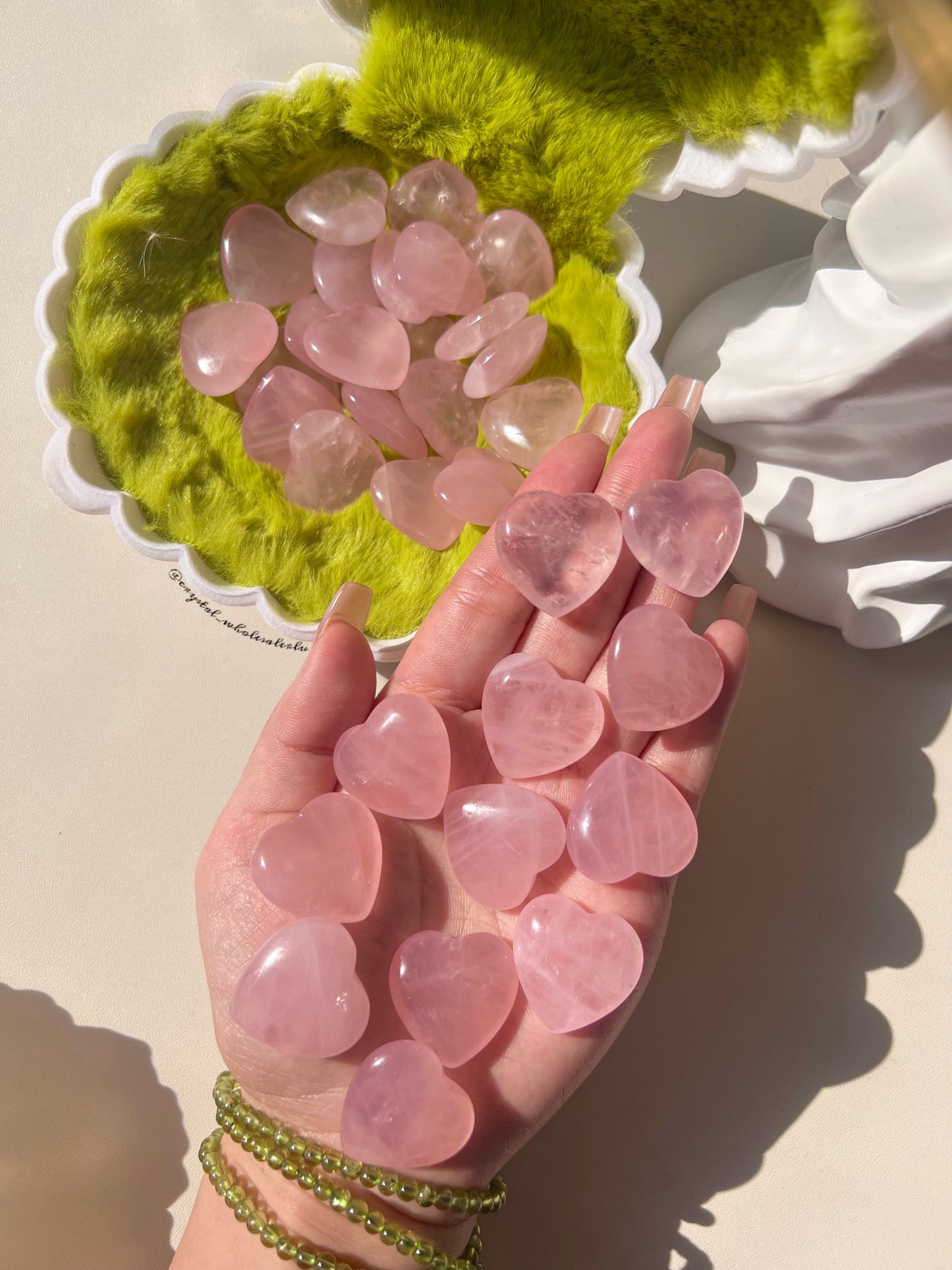 Rose quart heart