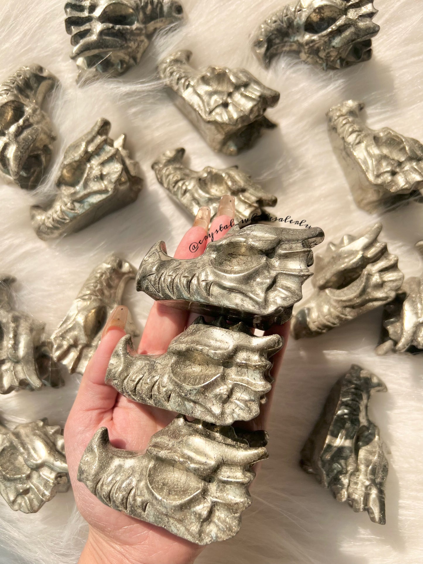 Pyrite dragon head