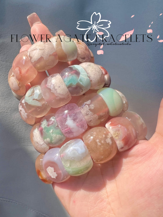 flower Agate bracelet