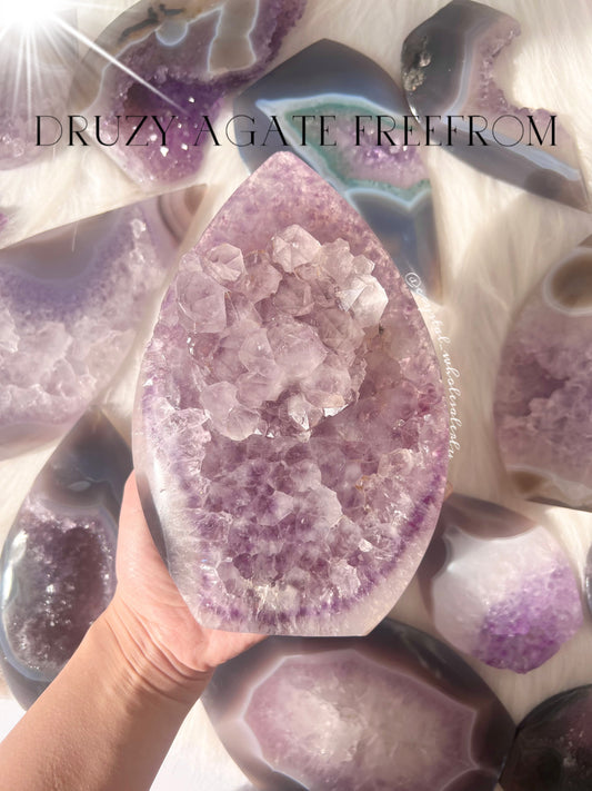 Druzy Agate freefrom