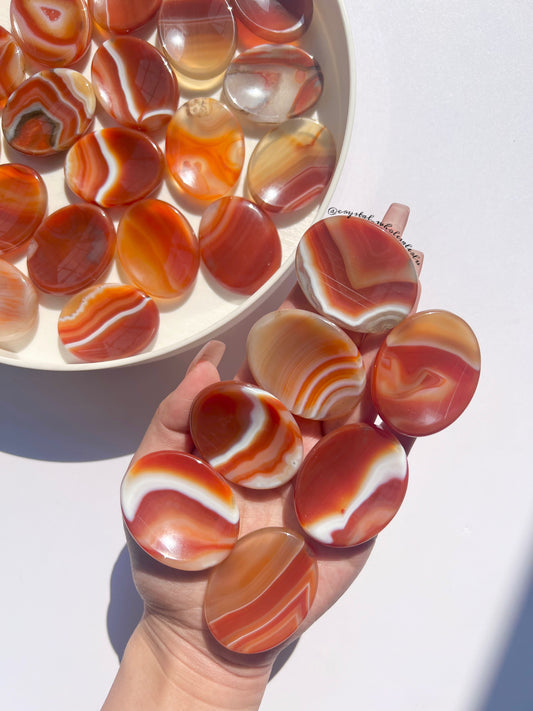 carnelian worry stone