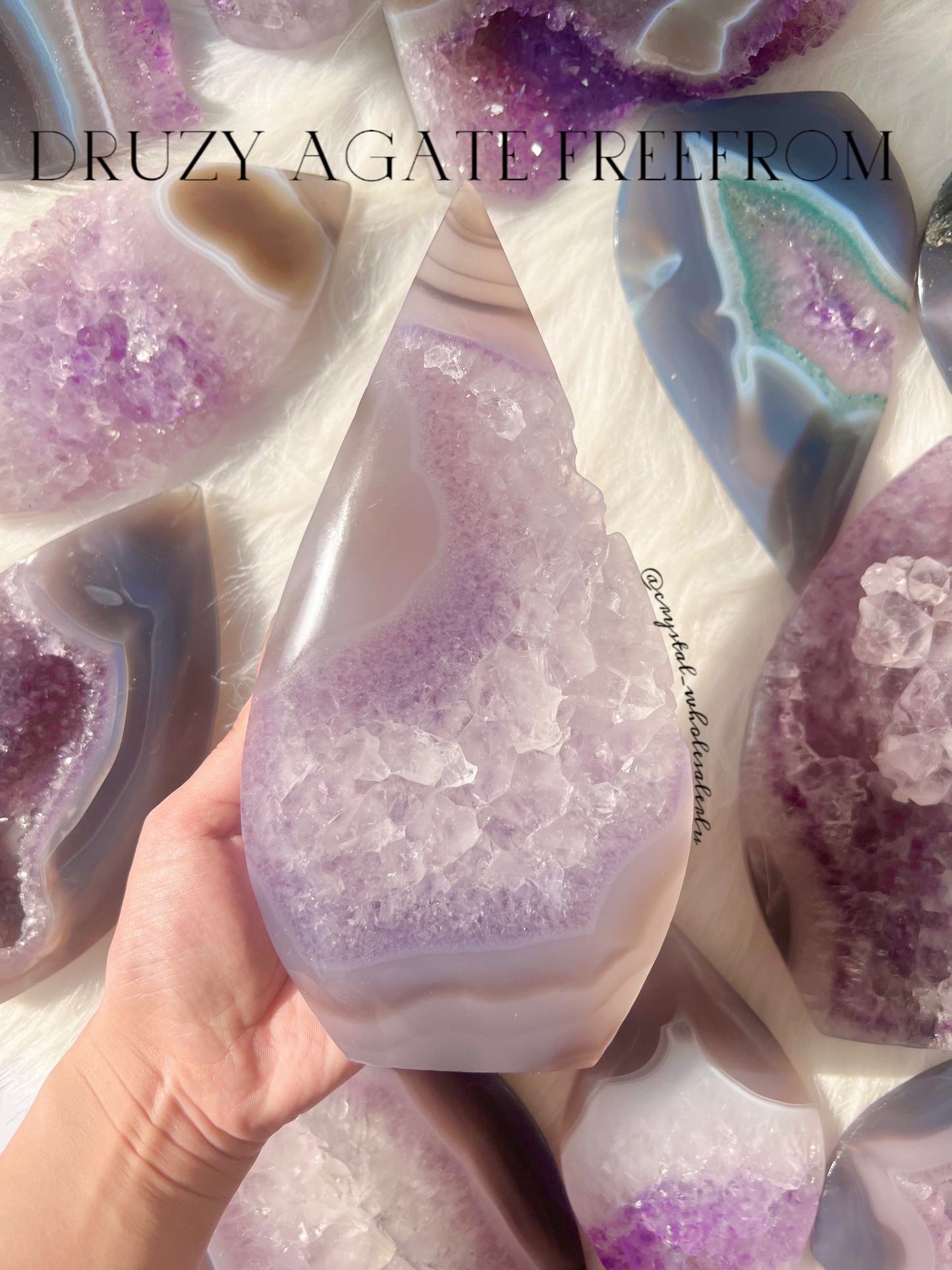 Druzy Agate freefrom