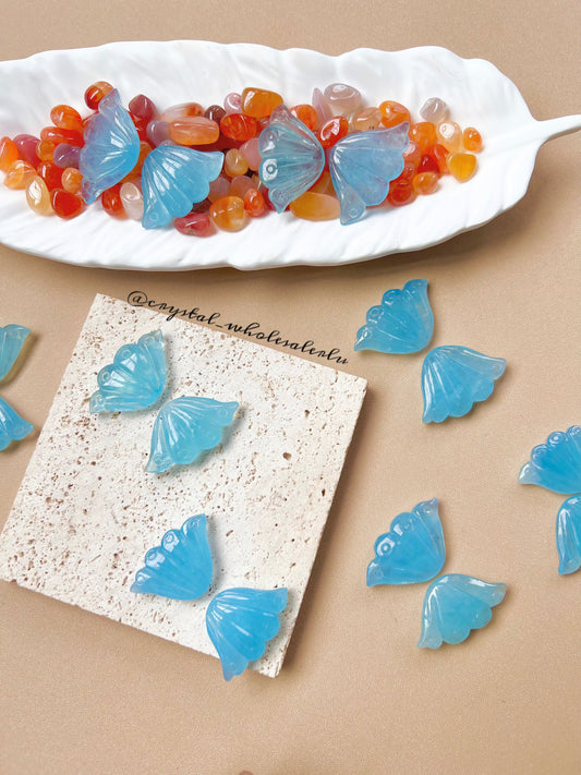 aquamarine butterfly wings(pair)