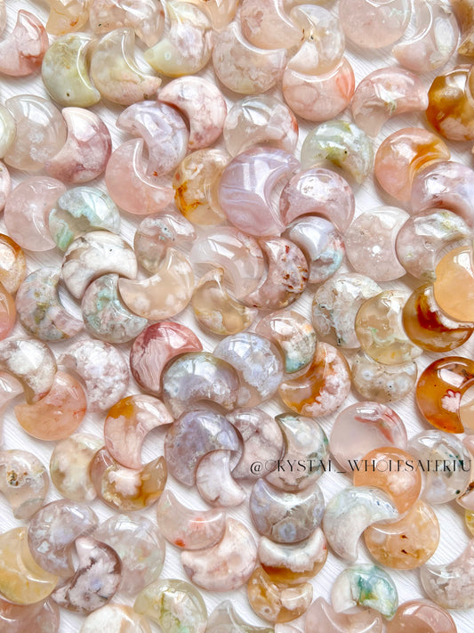 Flower agate moon