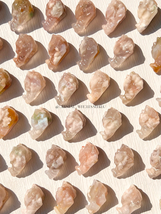 flower agate dragon head
