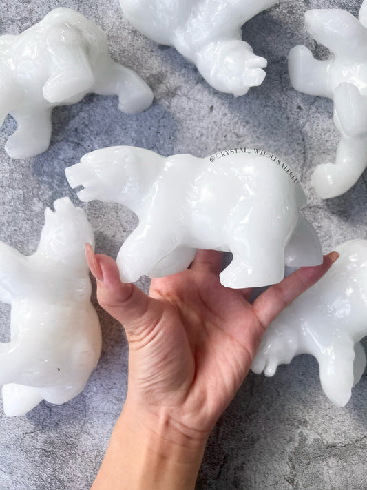 white jade polar bear