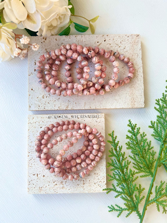 rhodochrosite bracelet 7-8mm