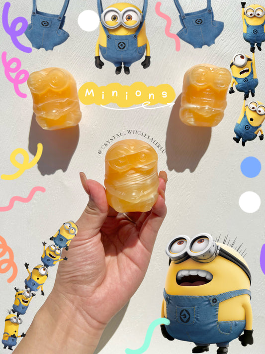 Orange calcite Minions