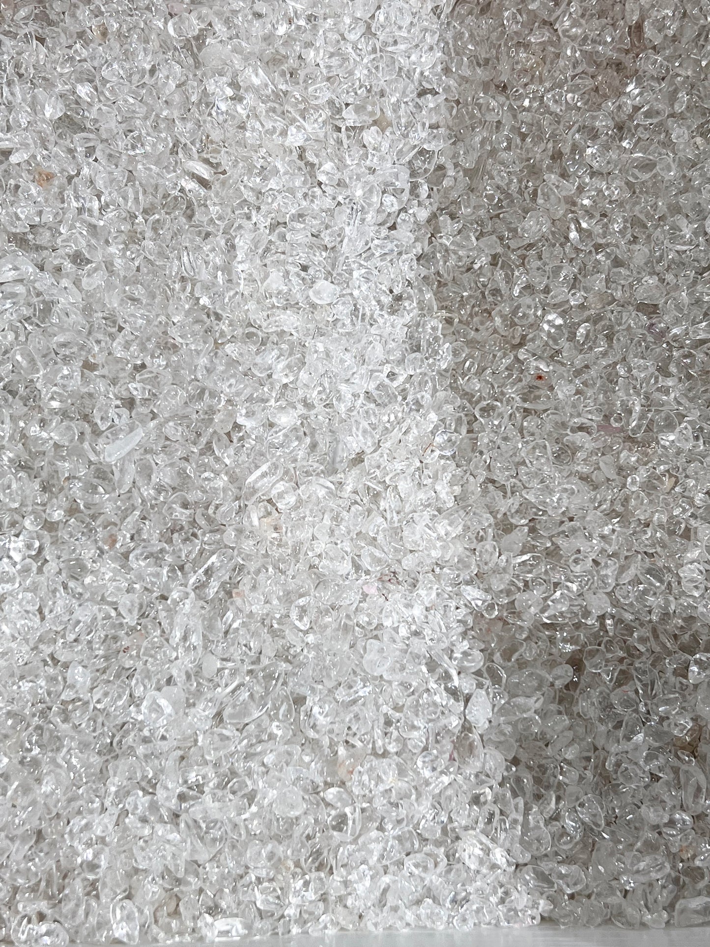clear Quartz chips&tumble