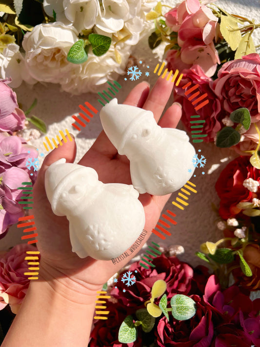 white jade Snowman