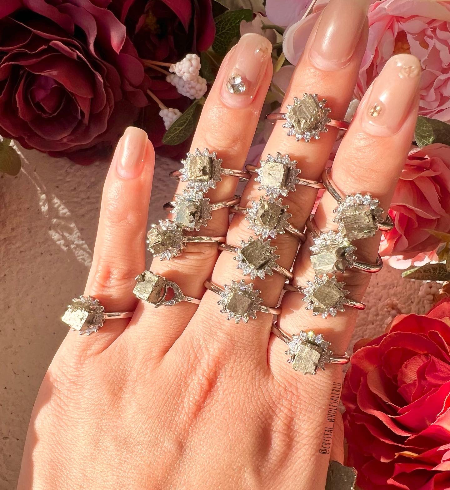 Pyrite cube rings