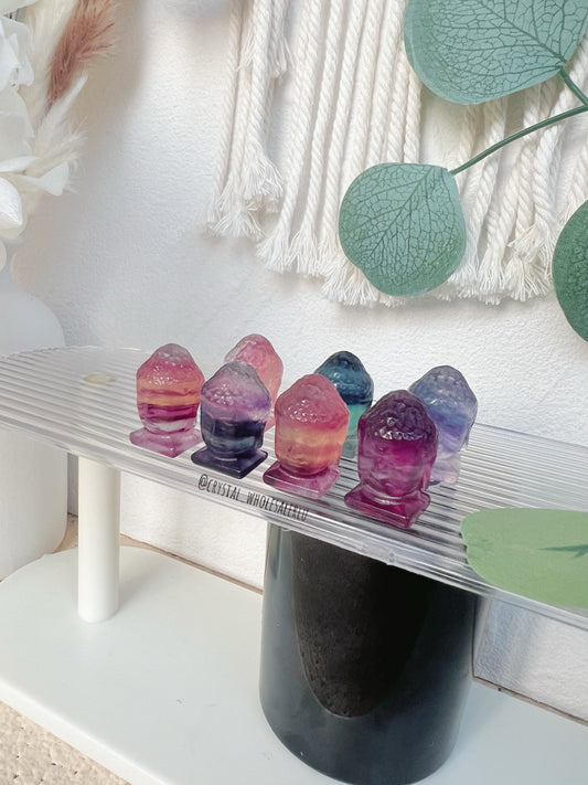 fluorite Buddha head