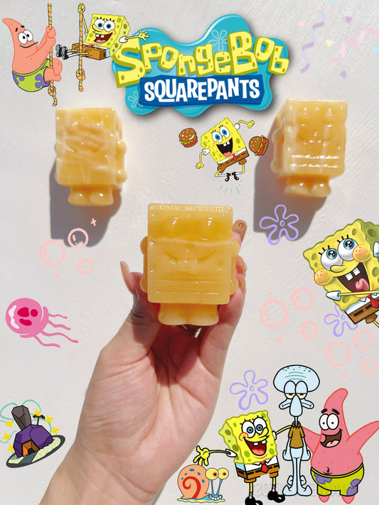 Orange calcite Spongebob