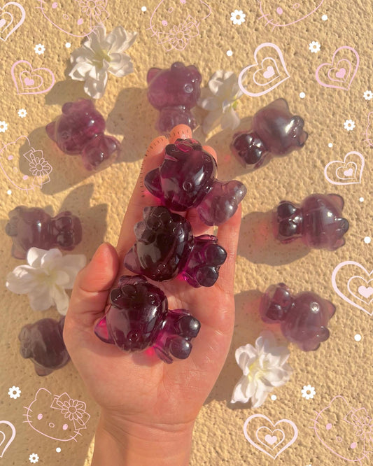 purple fluorite HelloKitty