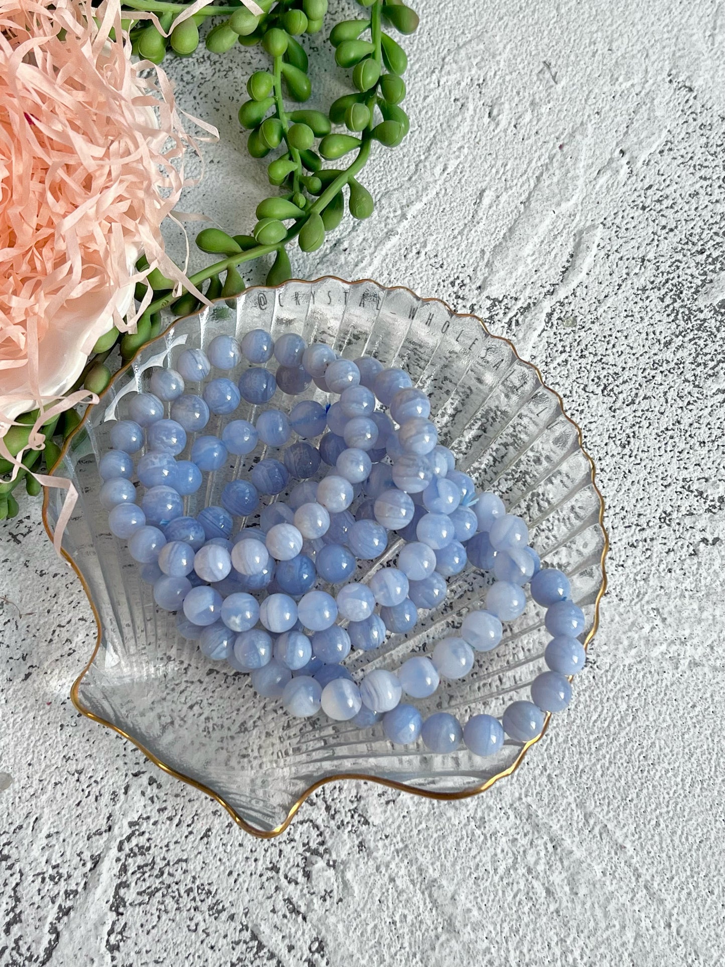 blue lace gate bracelet