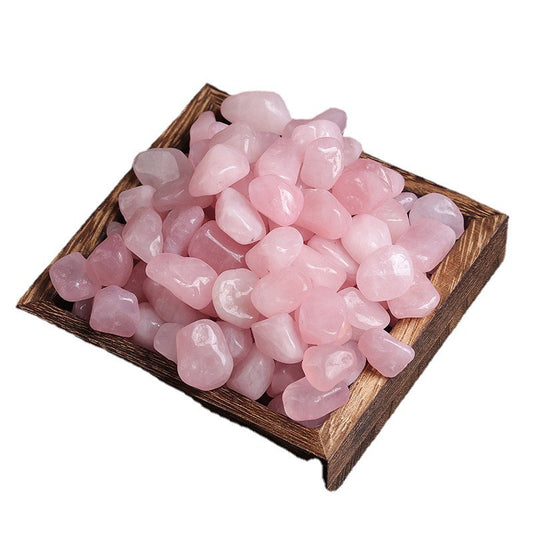 rose quartz chips&tumble